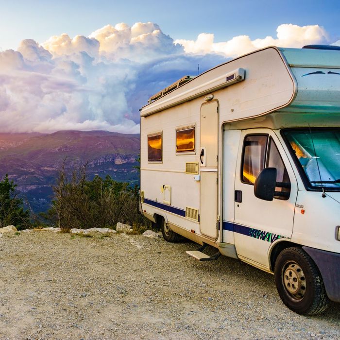 RV with landscape