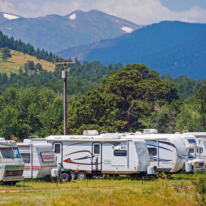 RV park in the mountains