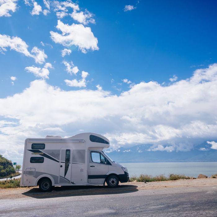 rv on side of road