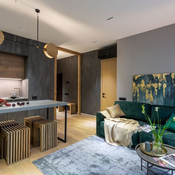 Remodeled living room