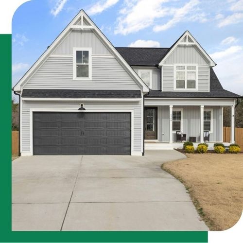 suburban home with an attic