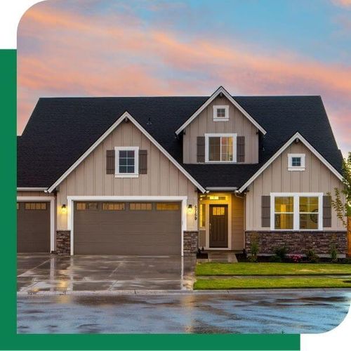 suburban home exterior