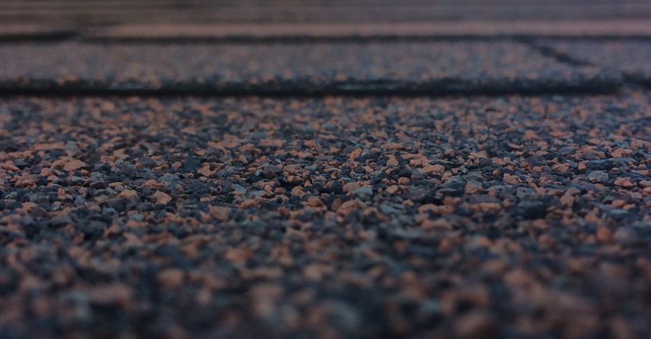 asphalt shingle close up