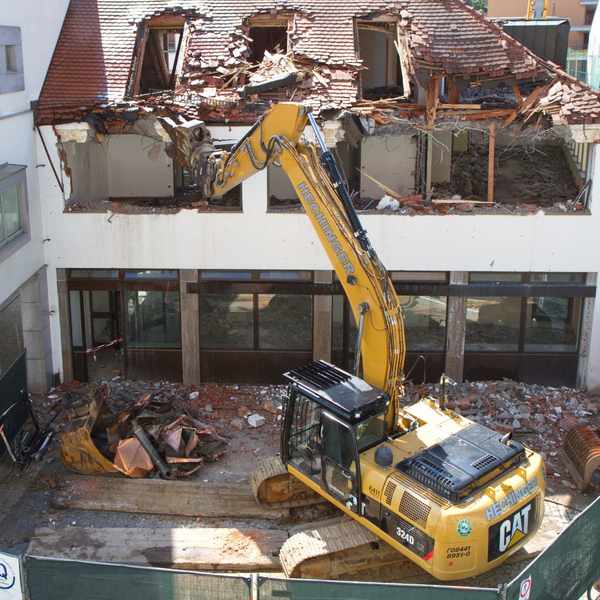 Demolition of home. Demolition of home.