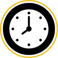 Always on time project completion icon