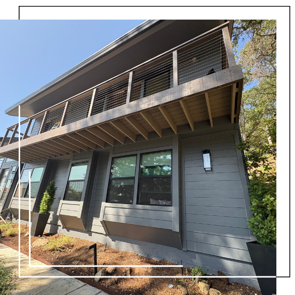 Siding of a residential house