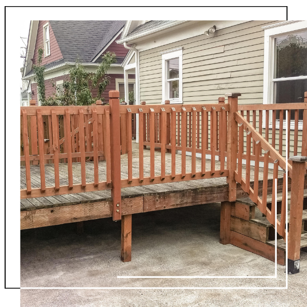 backyard outdoor deck