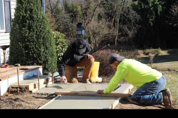 installing concrete