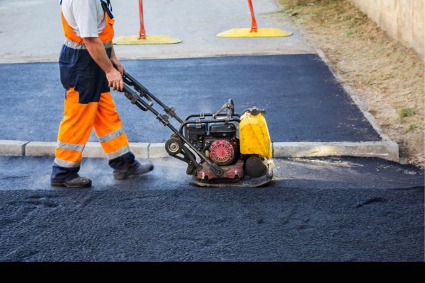 Asphalt Paving Near A Home