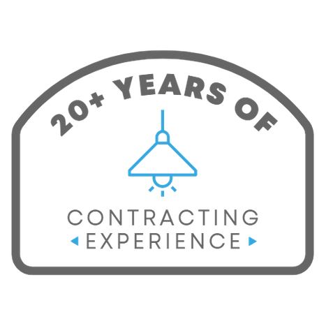 20+ Years of Contracting Experience (gray badge)