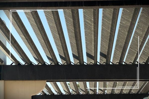 close up of wood above a patio