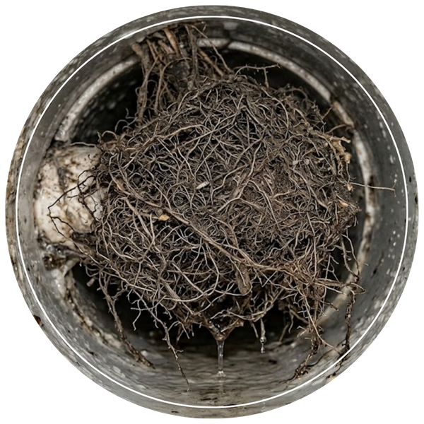 tree roots in pipe 