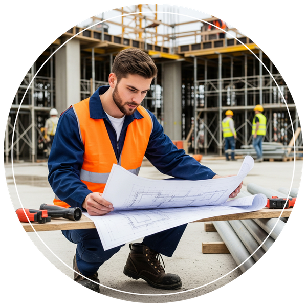 looking at blueprints