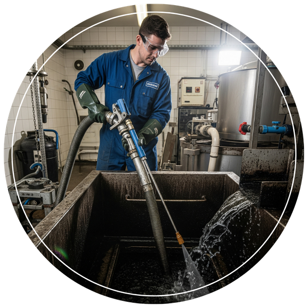 thorough grease trap clean out service
