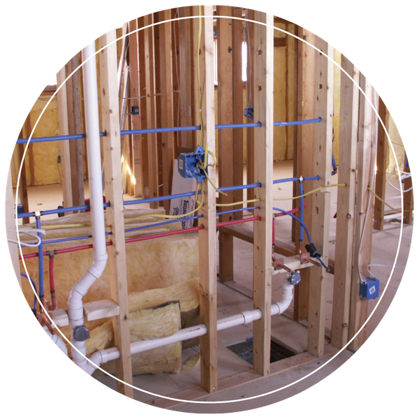plumbing pipes in framing 