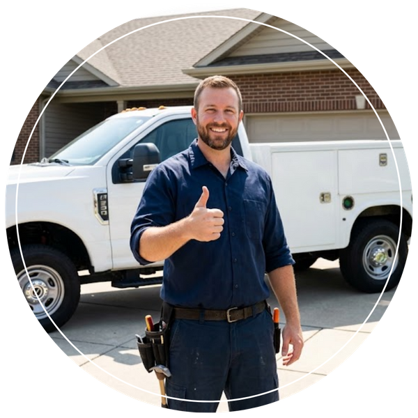 plumber giving friendly thumbs up 