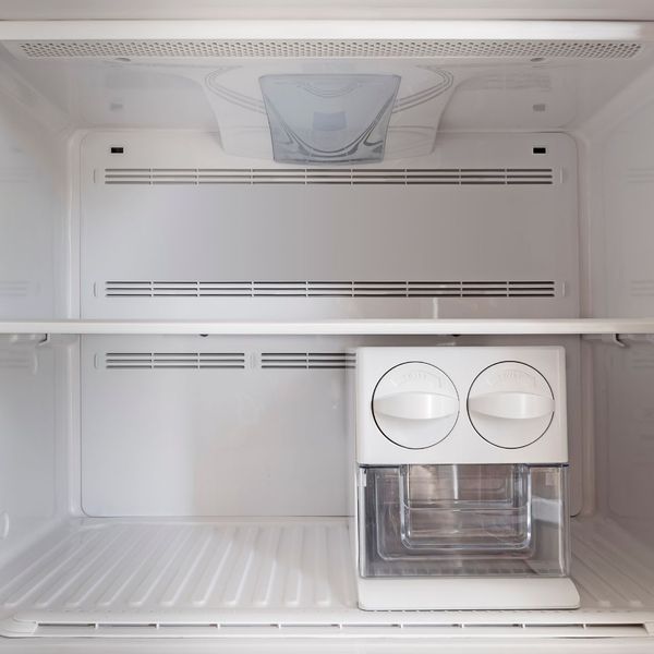 A clean and empty freezer