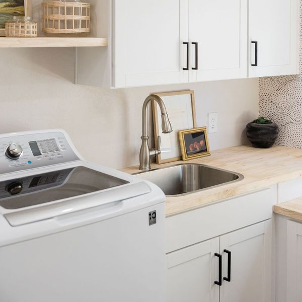 laundry room with sink