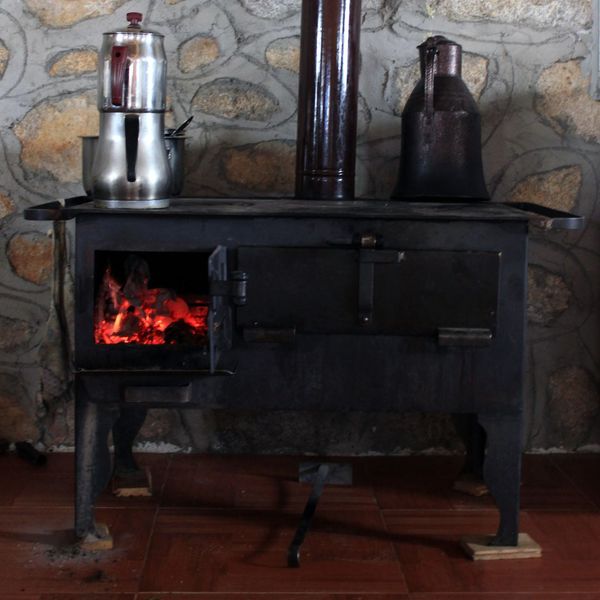 Antique iron stove