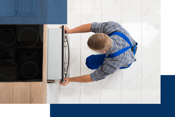 Technician pulling out a dishwasher for repair Wellington2.png