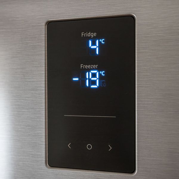 Freezer and fridge digital temperature display