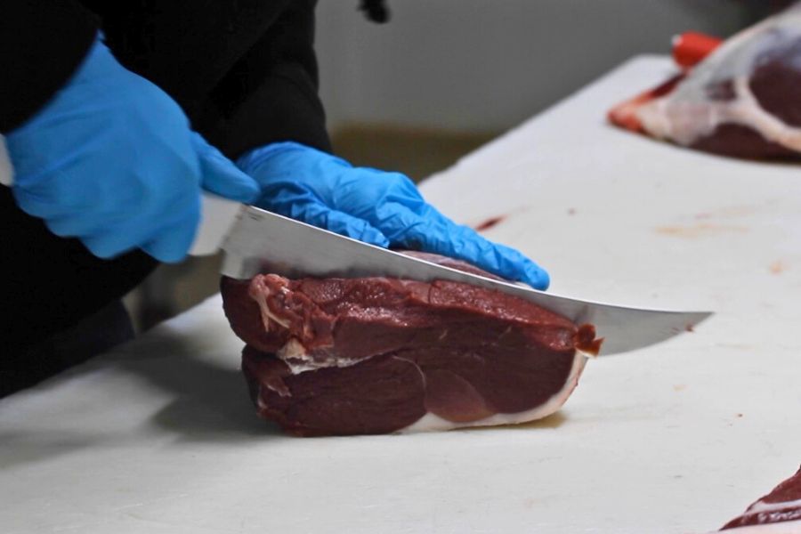 slicing steaks slicing steaks
