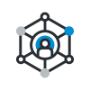 Person in network icon