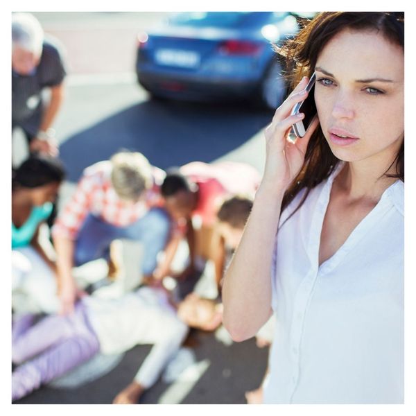 calling during an accident 