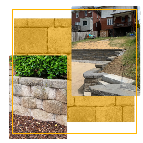 stone paver retaining wall