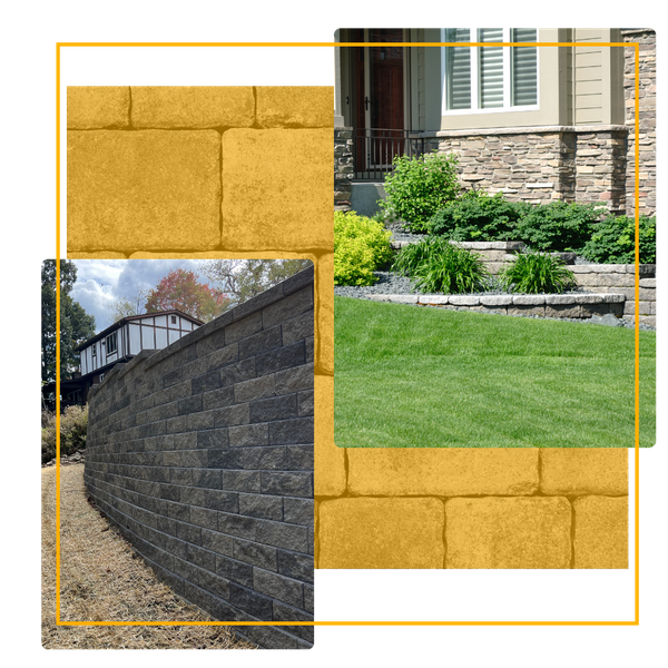 retaining walls collage