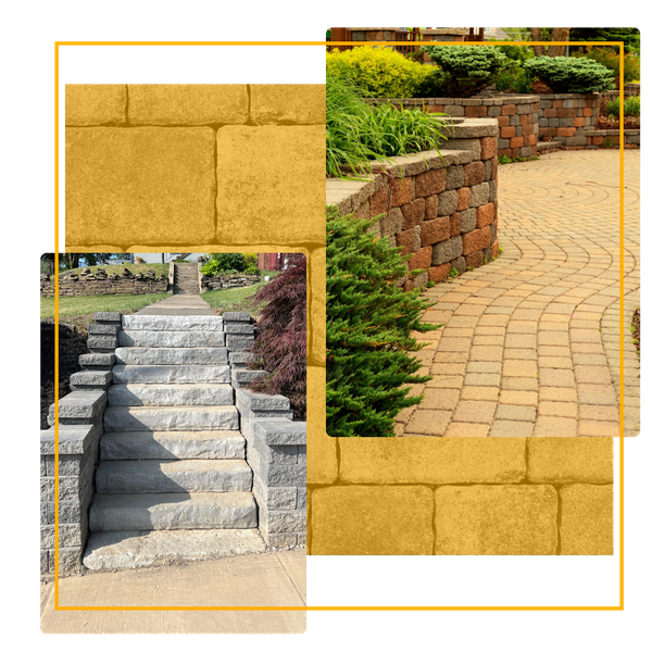 retaining walls collage