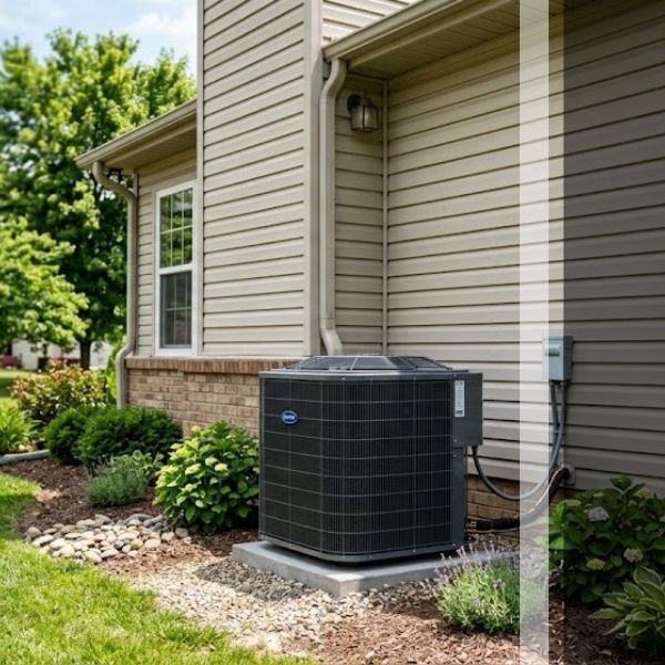 AC unit outside of the house 