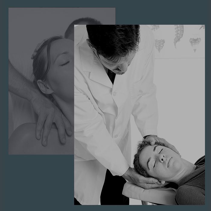 chiropractic in process with neck pain patient