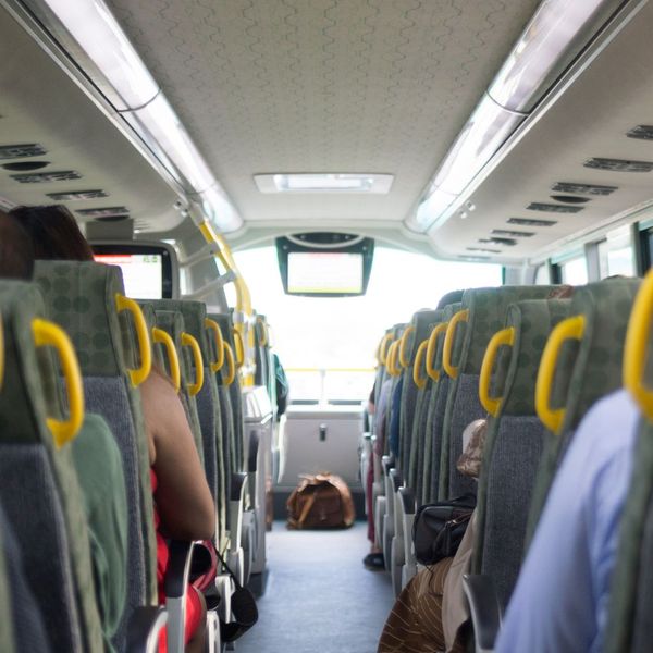 seat inside a bus