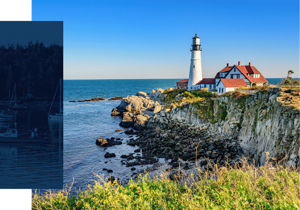 scenic view of maine
