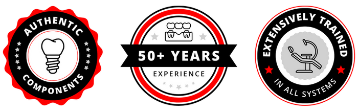 Authentic Components, 50+ years of experience, extensively trained in all systems