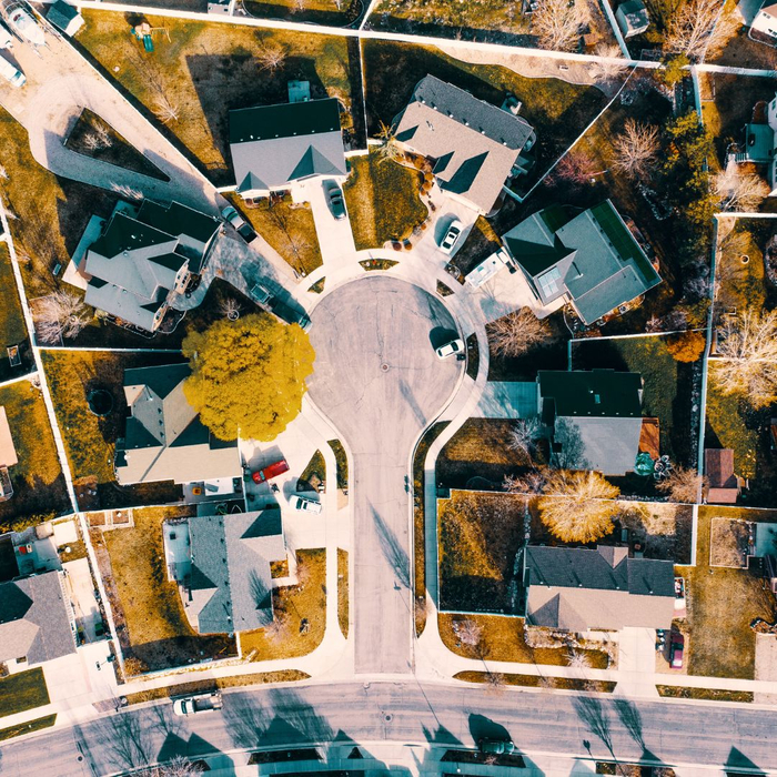 aerial view of neighborhood aerial view of neighborhood