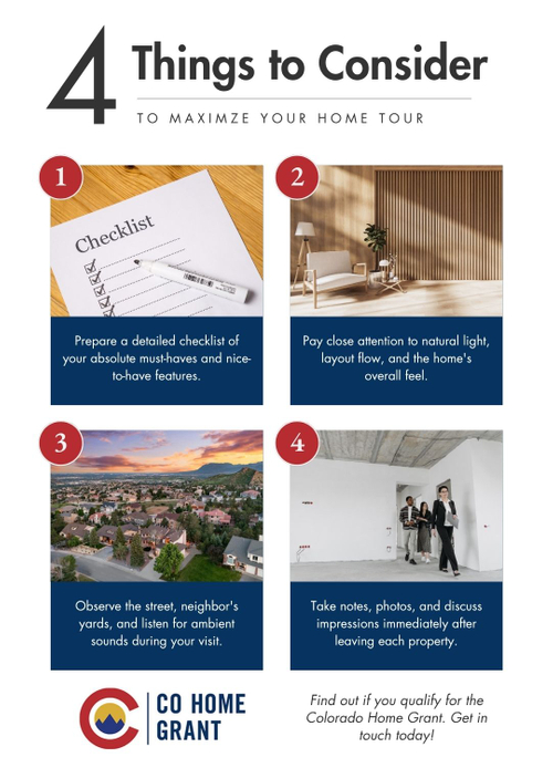 4 Things to Consider to Maximize Your Home Tour Infographic 4 Things to Consider to Maximize Your Home Tour Infographic