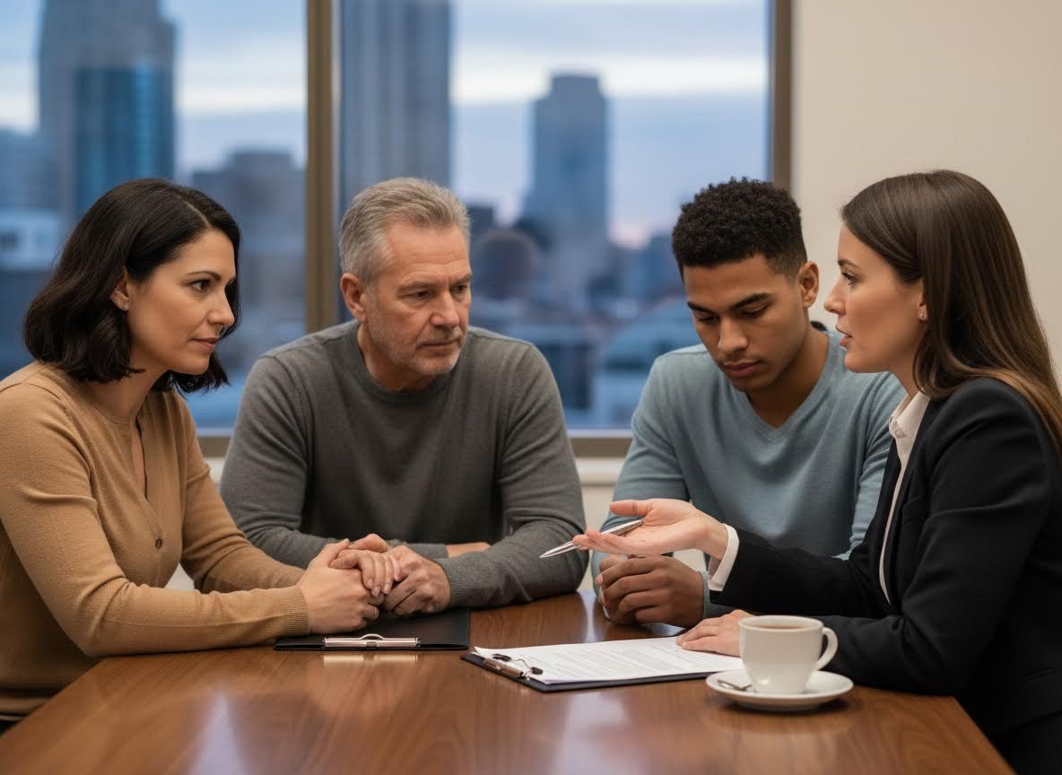 Financial Advisor Meeting with Family
