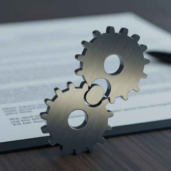 Three interlocking puzzle pieces representing the three-party contract of a surety bail bond.