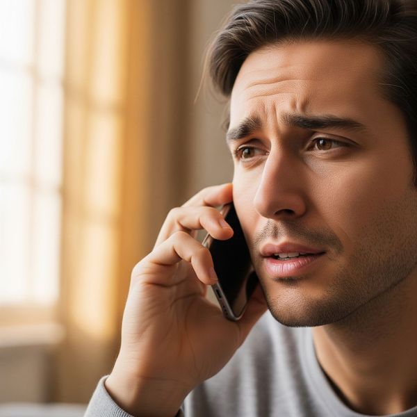 man on phone