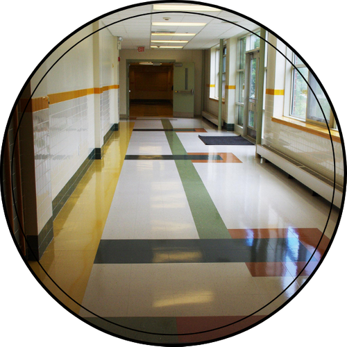 School hallway School hallway