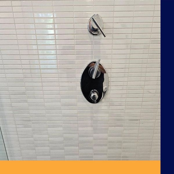 Clean shower tile.