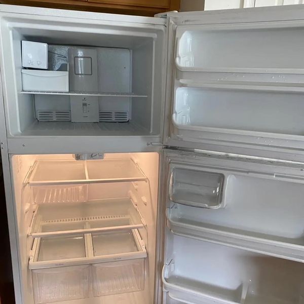 clean fridge and freezer