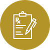 Prescription clipboard icon