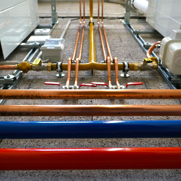 Commercial plumbing pipes