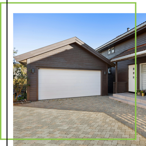 exterior of an added garage exterior of an added garage