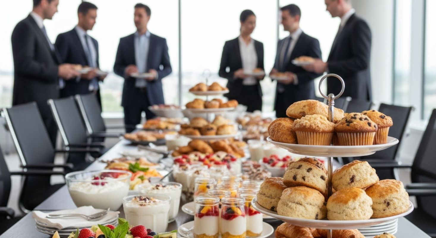 Corporate catering table