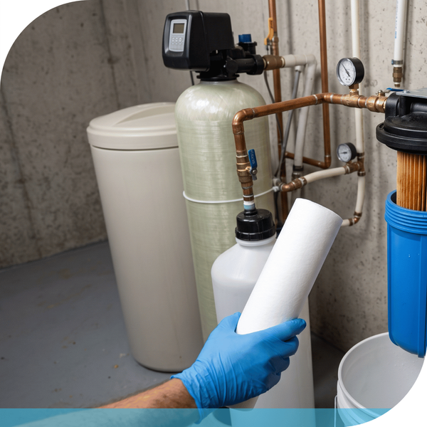 water softener filter change