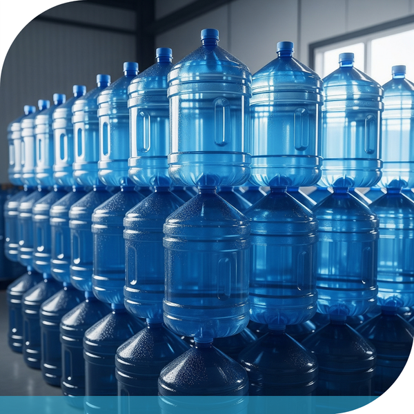 jugs of water